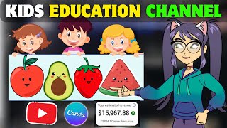 Create A Faceless Kids Education Channel With Cartoon Stories Using Canva &amp; Chat GPT.