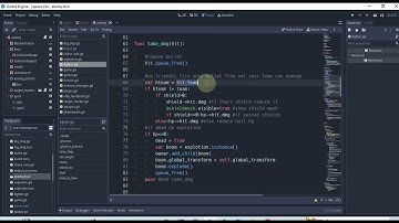 bullet scene and take damage function