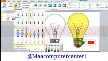 Light Bulb ON/OFF Animation In Powerpoint  How to make a lightbulb turning on animation in powerpoin