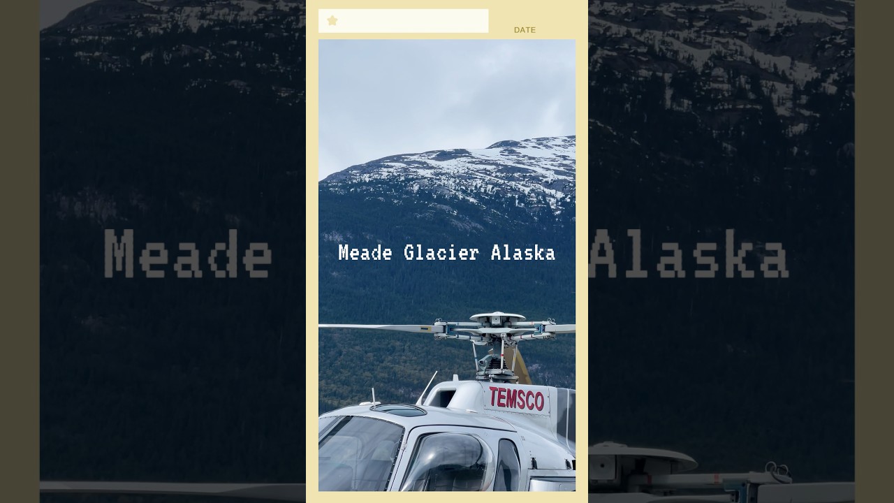 Meade Glacier Alaska 05.2026 #alaskacruise #celebrityedge #temscohelicopter#skagway