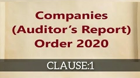 CARO 2020 | PART - 3| Clause: 1 By Somya Agarwal #audit #cainter