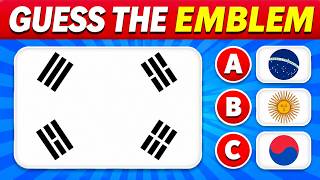 Guess the Country Emblem on the Flag 🚩🌎 | Fun Flag Quiz