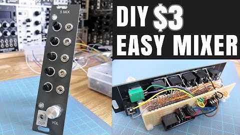 [ $3 ] DIY modular synth 5ch mixer for beginner | simple and easy