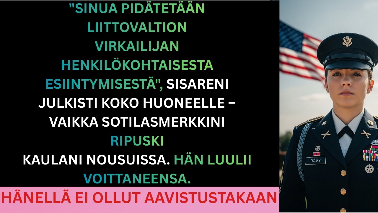 Siskoni pidätti minut illallisella – sitten kapteeni sanoi: 