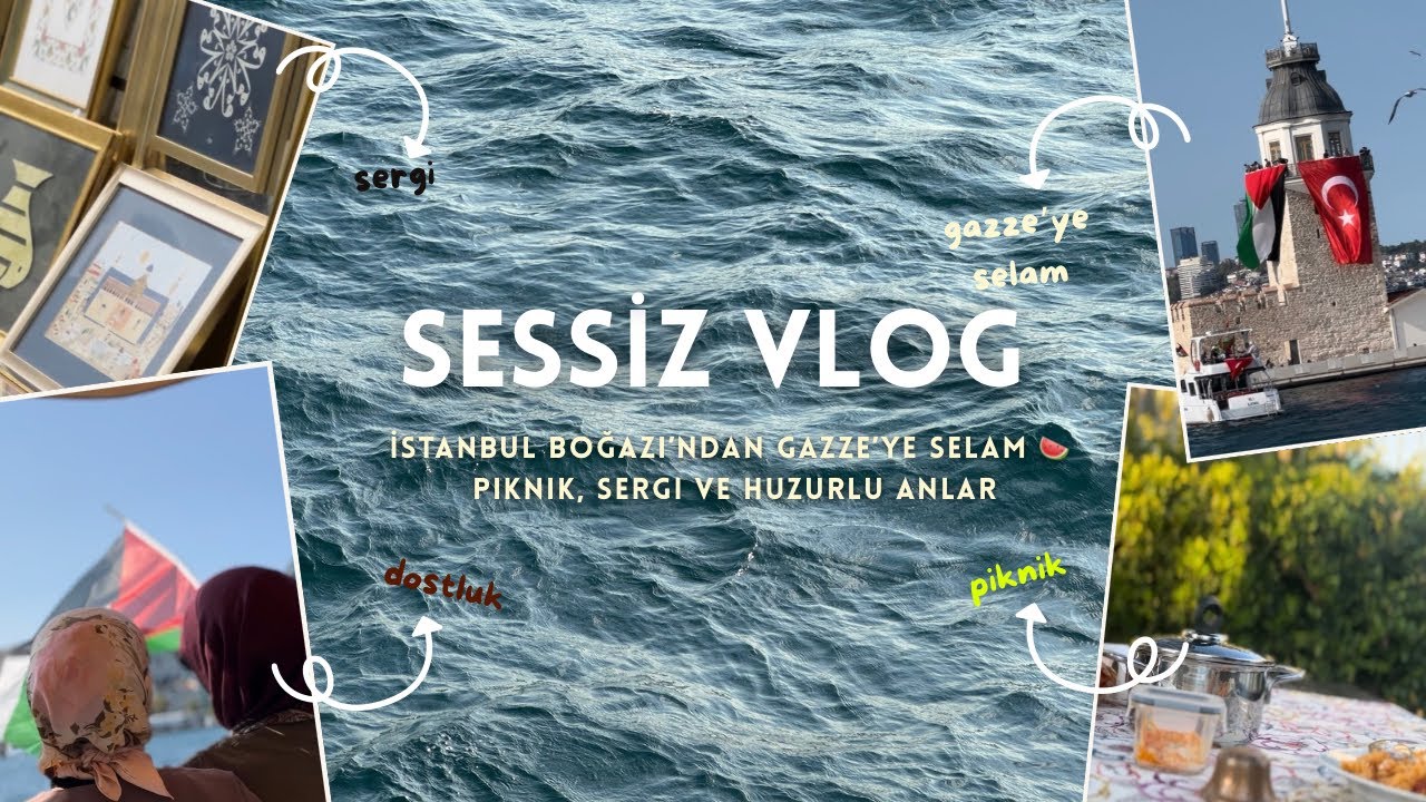 İstanbul Boğazı’ndan 🍉’ye Selam | Piknik, Sergi ve Huzurlu Anlar | Sessiz Vlog