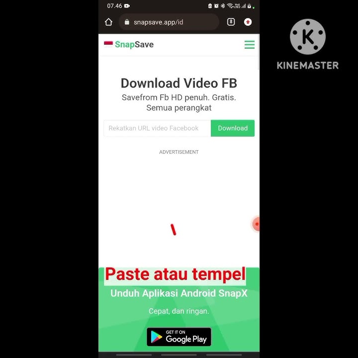 Cara download video media sosial  Facebook,Instagram dan lainnya disitus web snapsave.app/id