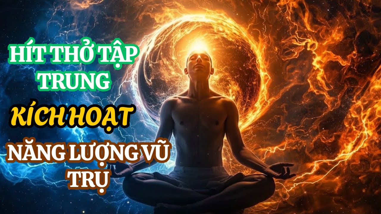 Một vài nhịp thở tập trung có thể kích hoạt năng lượng vũ trụ, giúp cơ thể và tâm trí đầy sức sống.