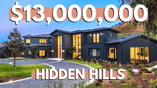 Inside a $13M All Black Hidden Hills, California Mansion
