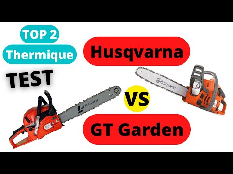 🔴TOP 2 : MEILLEURE TRONÇONNEUSE THERMIQUE 2022 - (COMPARATIF HUSQVARNA vs GT  GARDEN) PARKSIDE STIHL 