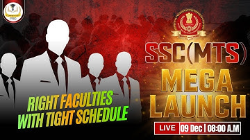 SSC MTS 2026 | Launching SSC MTS Batch 2026 | SSC MTS Preparation 2026 | By M.K MISHRA