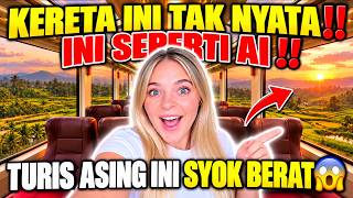 DIBILANG TAK NYATA & SEPERTI AI‼️TURIS ASING INI TAK PERCAYA KERETA INDONESIA SEPERTI INI😱