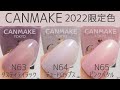 キャンメイクカラフルネイルズ2022新色(限定色)全色スウォッチ CANMAKE Nails JAPAN