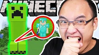 J'AI CONSTRUIT LE PLUS GROS CREEPER EN SURVIE SUR MINECRAFT !