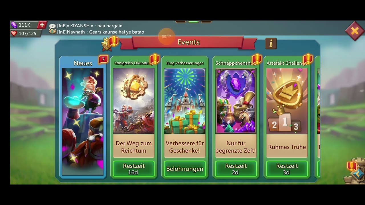 Lords Mobile Day 1 of the August 2023 Bargain Store on Calviin19