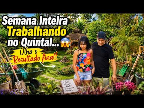 Semana inteira trabalhando no quintal… 😱 olha o resultado final!