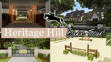 Minecraft Barn Tour! | Luxury Equestrian Estate | DibbleCraft