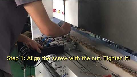 S3010A Radial Insertion Machine Training session 2-Feeder disassembly and debugging