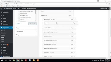 How to change a dropdown menu in Wordpress