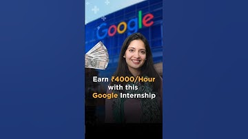 How to get a Google internship? | Earn up to ₹85 LPA with this Google internship #shorts