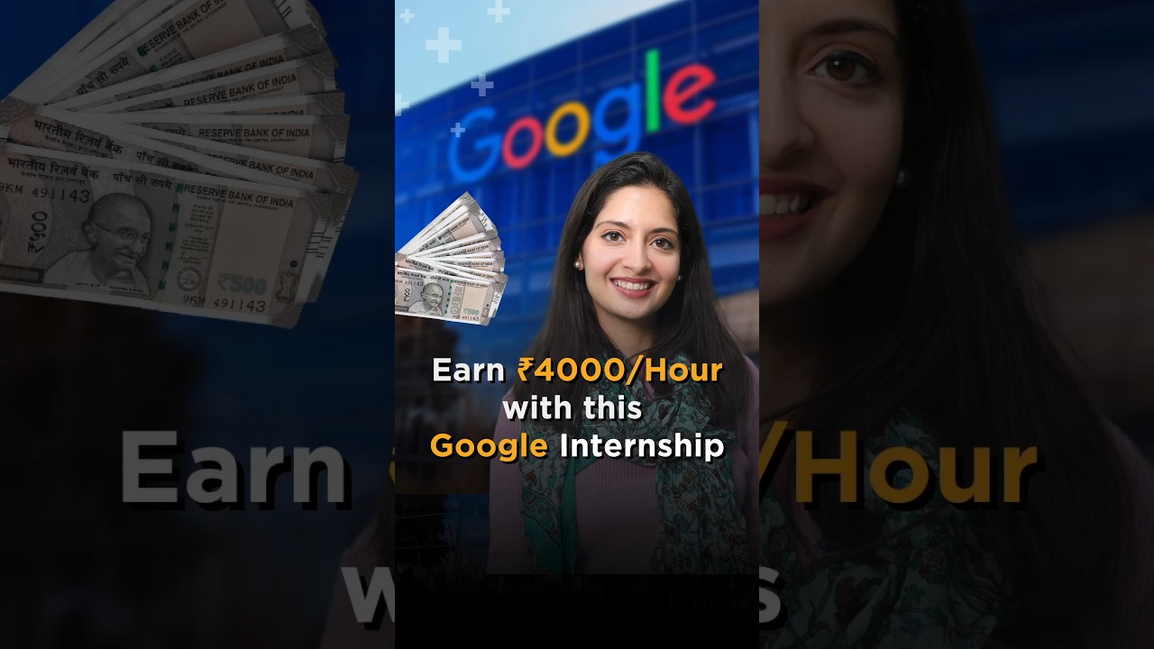 How to get a Google internship? | Earn up to ₹85 LPA with this Google internship #shorts