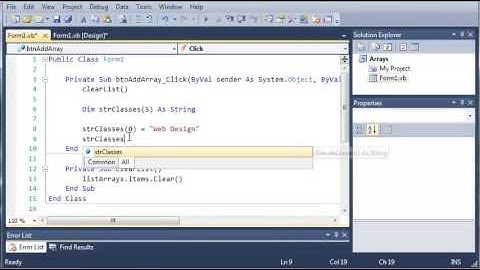 Visual Basic Tutorial   59   Introduction To Arrays