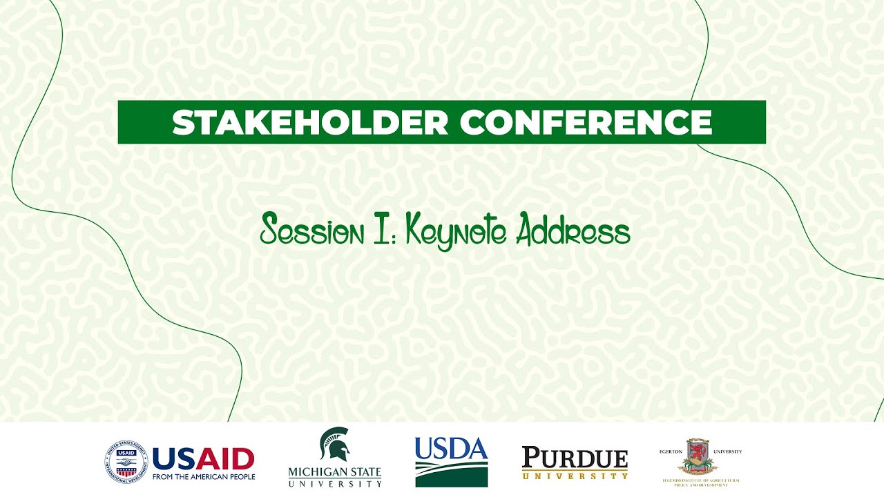 Stakeholder Confrence STAKEHOLDER CONFERENCE - OPENING SESSION - YouTube