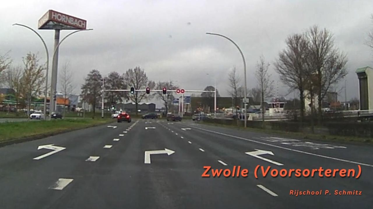 Rijles   Voorsorteren