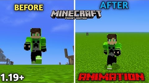 NEW PLAYER ANIMATION FOR MINECRAFT PE 1.19+ || MCPE MODS || #trending #minecraft #hg7895