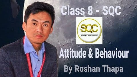 1. Class 8 - SQC || Lesson 1:  Attitude and Behaviour - Part 1 || Roshan Thapa