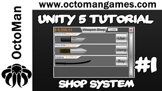 Unity 5 Tutorial: Shop System #1 - GUI & Currency System