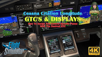 MSFS | Citation Longitude | Garmin Touch Controllers | How To Assign To Desired Pane | 4K