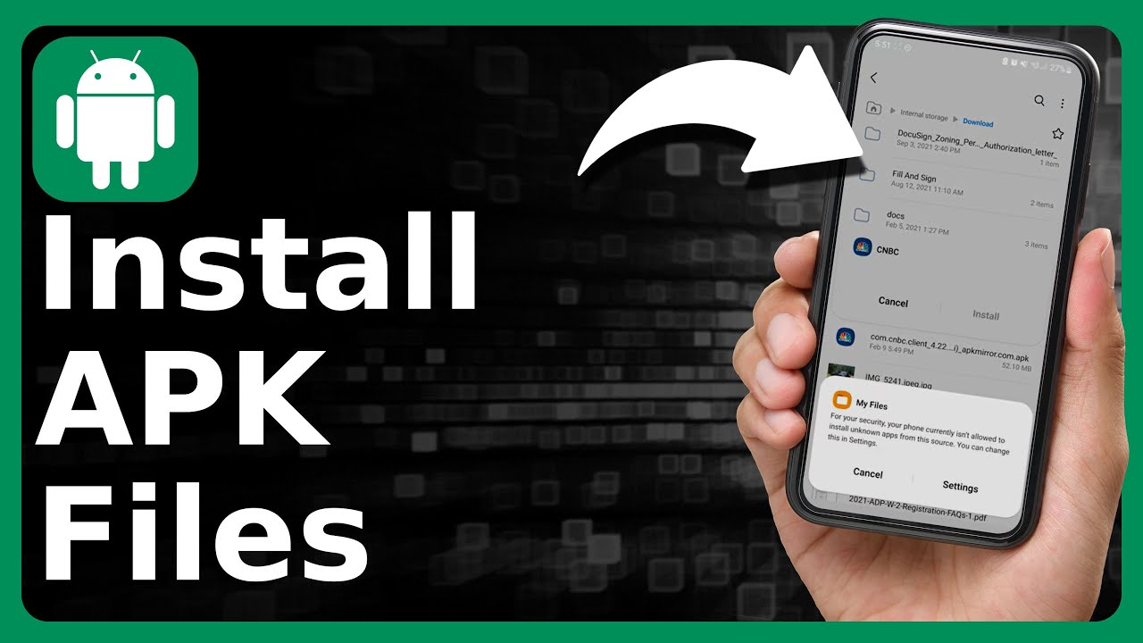 How To Install APK Files On ANY Android! YouTube