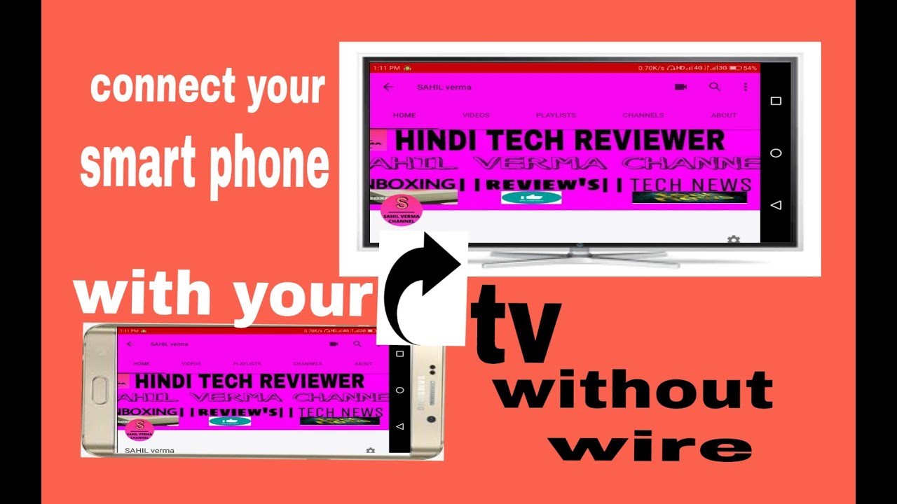 Share Your Phone Screen To Smart Tv Without Wire - YouTube