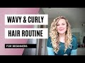 Wavy / Curly Hair Styling Routine for Beginners | Curly Girl Method