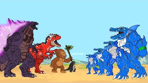BLUE SHARKZILLA vs SHIN GODZILLA : Who Is The King Of The KING ??? || Godzilla Cartoon Animation
