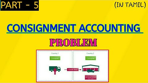 Consignment | Finding the value of Unsold Stock | in Tamil | 🎉