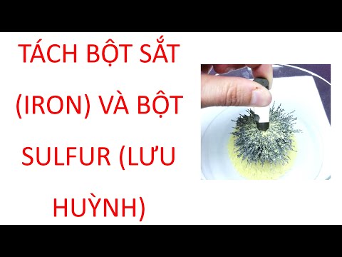 Video hóa học 8 thí nghiệm làm thế nào để tách riêng bột sắt... - YouTube