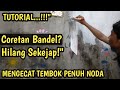 TUTORIAL || CARA MENGECAT TEMBOK BEKAS CORETAN,CAT MINYAK,SPIDOL,CRAYON DLL