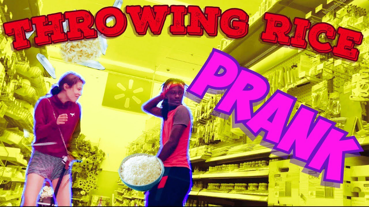 Throwing Rice At people in WALMART!!! YouTube