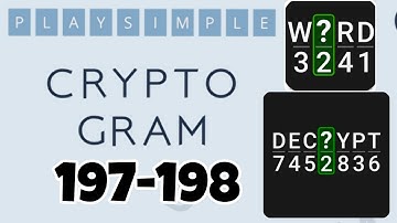 PlaySimple CRYPTOGRAM level 197 198