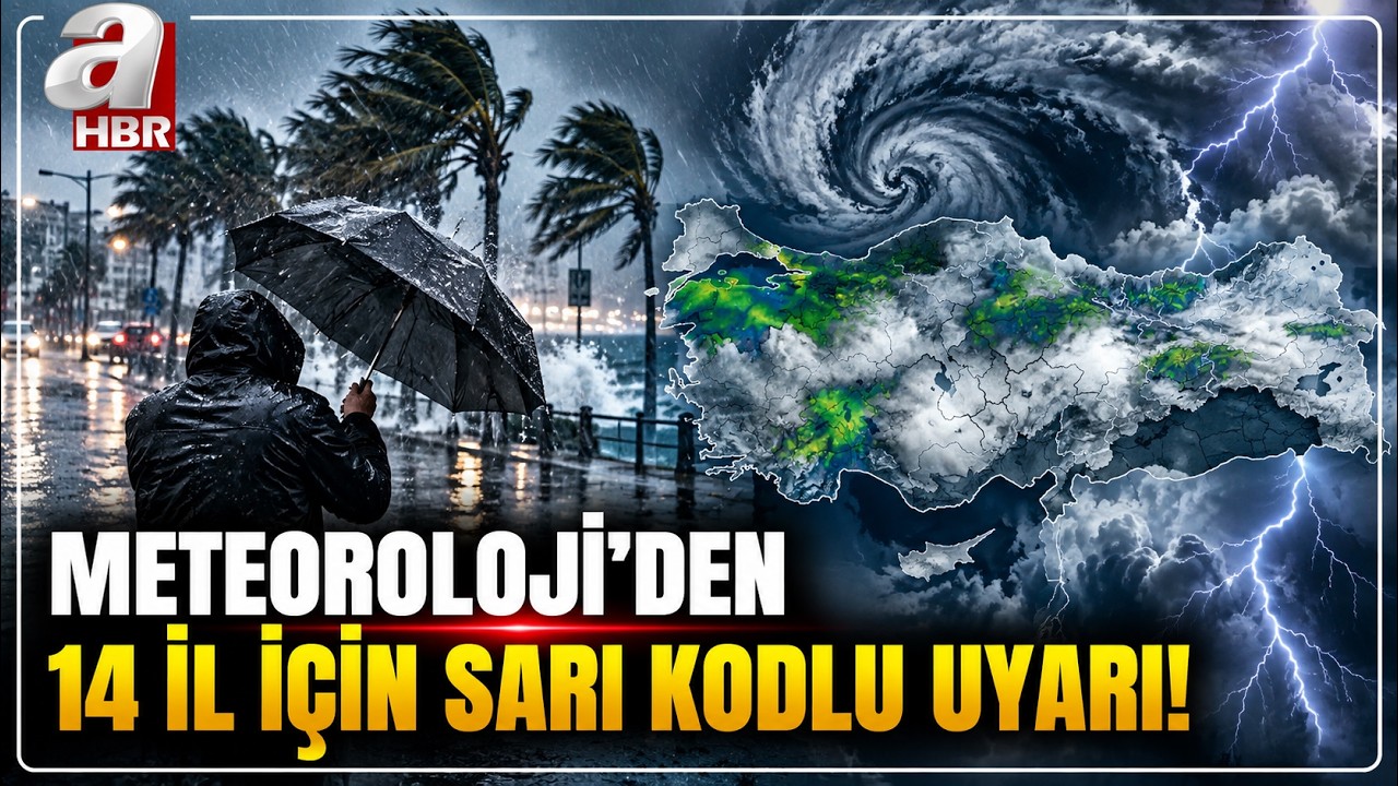 14 İl İçin Gök Gürültülü Sağanak Yağış Uyarısı: Güncel Durum