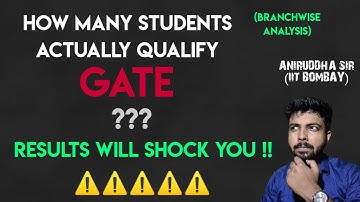 GATE 2022 ASPIRANTS ⚠️🔥 | How many students qualify GATE | BRANCHWISE ANALYSIS | @TheCivilGuruji