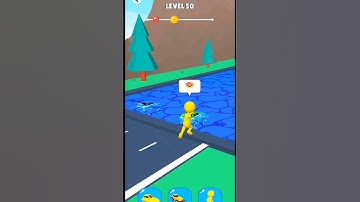 🤛shape change transform race game level.50 #shorts