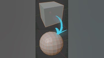 How to make smooth sphere from cube in Blender | timelapse 3D modeling #cgian #blender #3d