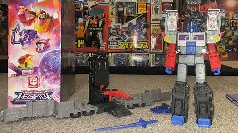 Transformers legacy leader class laser Optimus prime complete transformation process video.