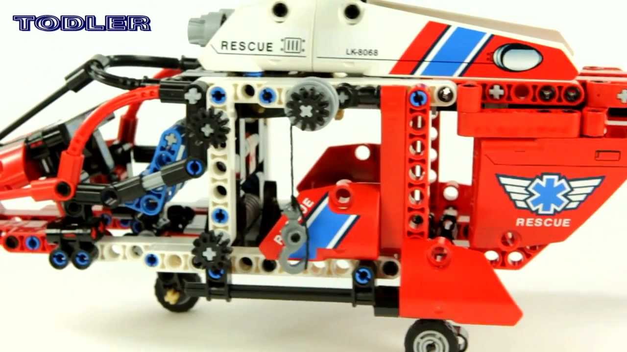 Lego 8068 Technic Rescue Helicopter REVIEW -