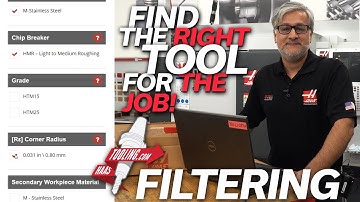 Find the Right Tool for the Job - Using Filters on HaasTooling.com - Haas Automation, Inc.