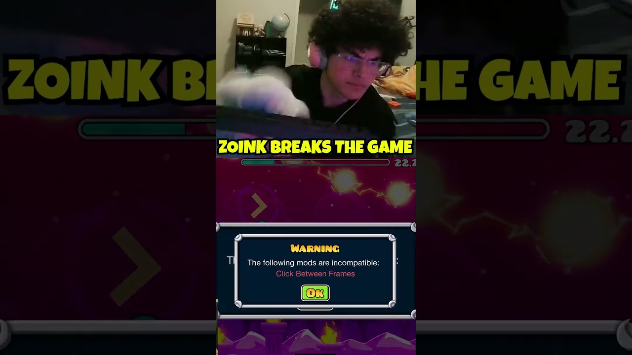 ZOINK BREAKS GEOMETRY DASH