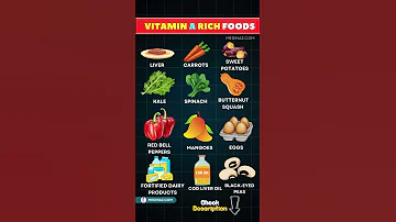 Top 12 Vitamin A Rich Foods For Better Vision Immunity Vitamin A Rich Foods Shorts Nutrition 