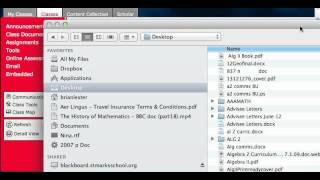 Using Blackboard dropbox